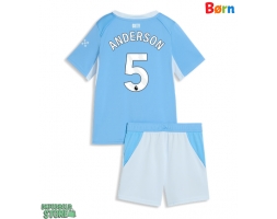 Manchester City Elliot Anderson #5 Replika Babytøj Hjemmebanesæt Børn 2026-27 Kortærmet (+ Korte bukser)